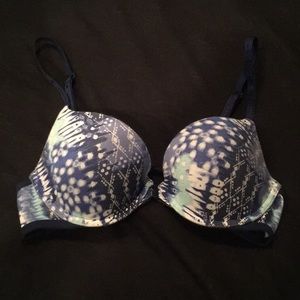 VS caged back patterned push-up bra